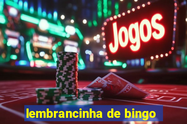 lembrancinha de bingo